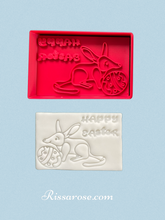 Load image into Gallery viewer, easter bilby cookie cutter happy easter cookie stamp basket fondant embosser cake decoration bilby egg
