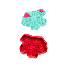 Load image into Gallery viewer, The Grinch Cookie Cutter Stamp Heart Sign Christmas Hohoho full body
