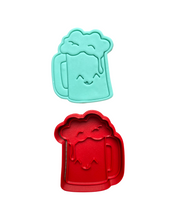 Load image into Gallery viewer, Saint Patrick&#39;s Day Cookie Cutter Stamp Pot Hat Clover Beer Leaf Rainbow
