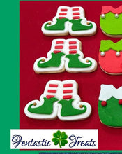 Load image into Gallery viewer, Christmas Elf cookie cutter Set Believe in Elf fondant Embosser Elf Hat Feet
