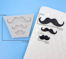 Load image into Gallery viewer, movember men mental health awareness cookie stamp moustache silicone mould moustache silicone mould
