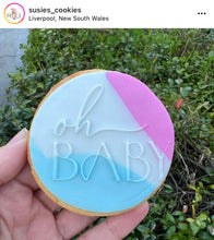 Load image into Gallery viewer, Oh Baby Cookie debosser raised Fondant baby Shower
