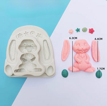 Load image into Gallery viewer, Easter Silicone Mould Rabbit Bunny Long Ears Egg Flower Cake
