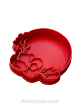 Load image into Gallery viewer, poppy frame cookie cutter and embosser - wreath frame - anzac day least forget embosser
