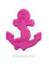 Load image into Gallery viewer, sailing elements cookie cutter stamp lighthouse boat helm anchor debosser anchor
