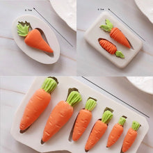 Load image into Gallery viewer, carrots silicone mould easter cupcake cake mould all 3

