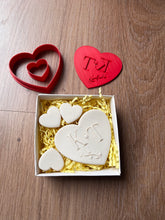 Load image into Gallery viewer, Custom initial cookie debosser floral Wedding Engagement name
