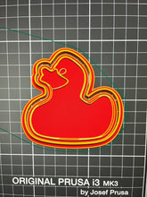 Load image into Gallery viewer, Rubber Duck Cookie Cutters Stamps baby shower
