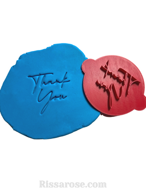 stylish thank you cookie stamp