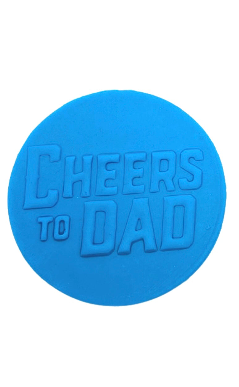 cheers daddy cookie debooser & beer cutter embosser - father's day cheers to dad