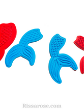 Load image into Gallery viewer, mermaid tail cookie cutter embosser
