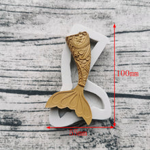 Load image into Gallery viewer, high detailed mermaid tail silicone cake mould fondant sugar craft decor mould
