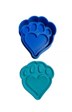 Load image into Gallery viewer, fur mama cookie stamp cake fondant embosser dog love paw paw
