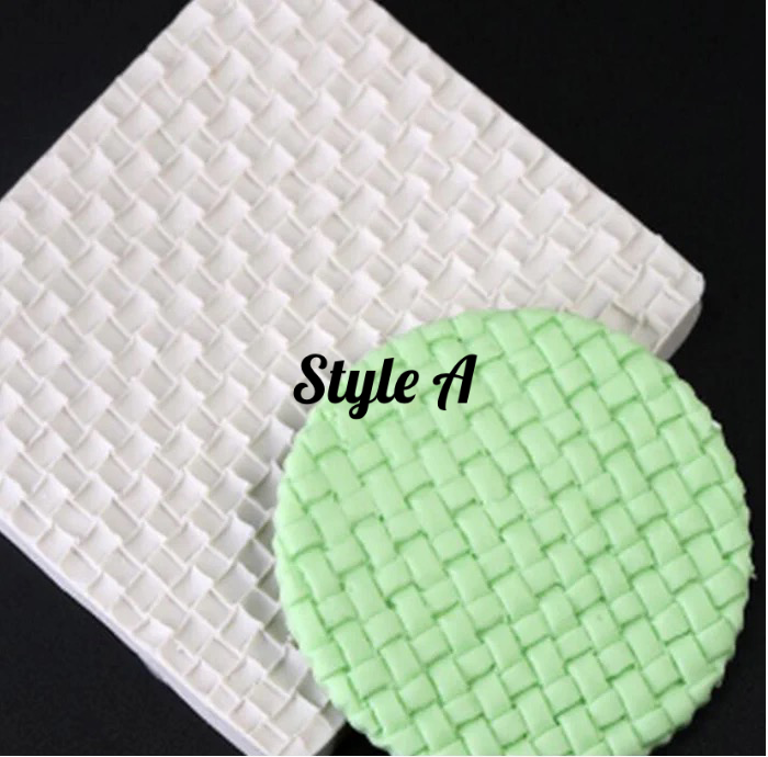 knitting texture silicone mould - cake decorating - fondant gum paste icing a