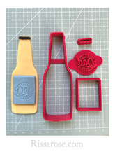 Load image into Gallery viewer, beer fondant cutter set father&#39;s day best dad ever
