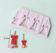 Load image into Gallery viewer, christmas bells silicone mould
