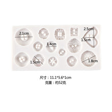 Load image into Gallery viewer, buttons silicon mould heart square round shape cake fondant sugarcraft soap
