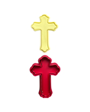 Load image into Gallery viewer, Angel Cookie Cutter Cross Stamp Christmas Christening Baptism
