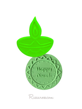 Load image into Gallery viewer, happy diwali lantern cookie fondant debosser happy diwali hinduism buddhism jainism diwali + lantern cutter debosser
