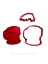 Load image into Gallery viewer, beer cutter embosser - father&#39;s day - cupcake topper
