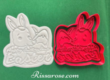 Load image into Gallery viewer, easter bilby cookie cutter happy easter cookie stamp basket fondant embosser cake decoration bilby australian map
