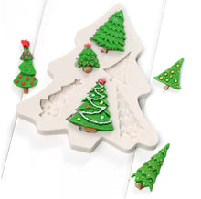 Load image into Gallery viewer, christmas tree silicone mould 6 different styles
