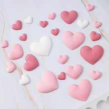 Load image into Gallery viewer, 4 assorted heart silicone cake fondant sugarcraft soap
