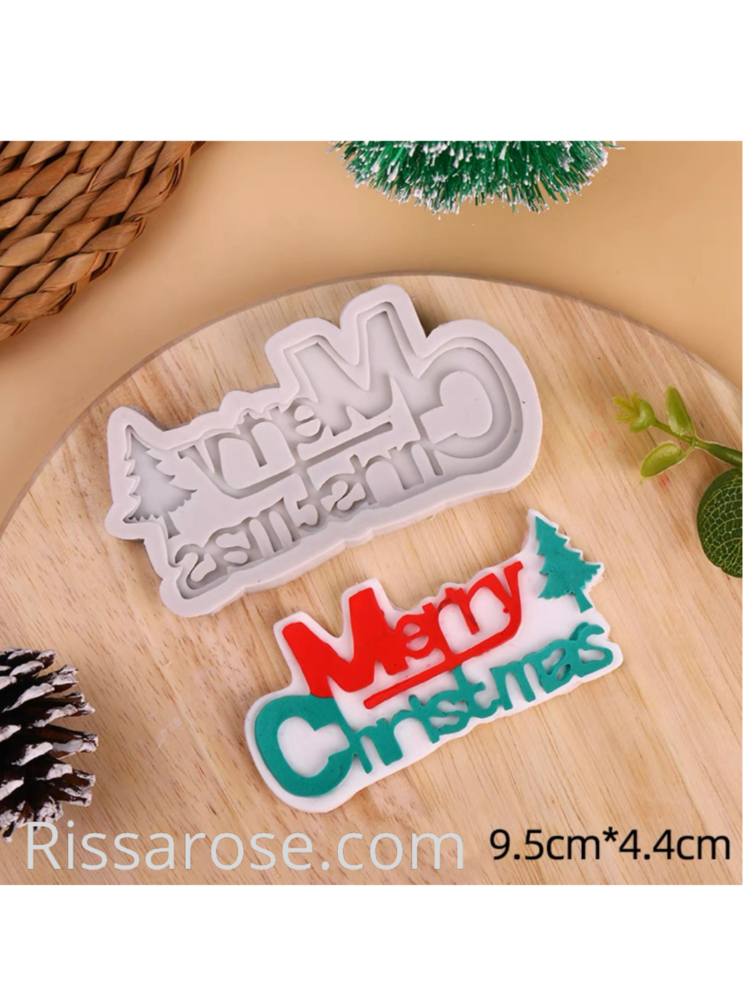 Merry Christmas Sign Silicone Mould