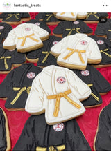 Load image into Gallery viewer, karate gi cookie cutter and stamp -cobra kai martial arts theme
