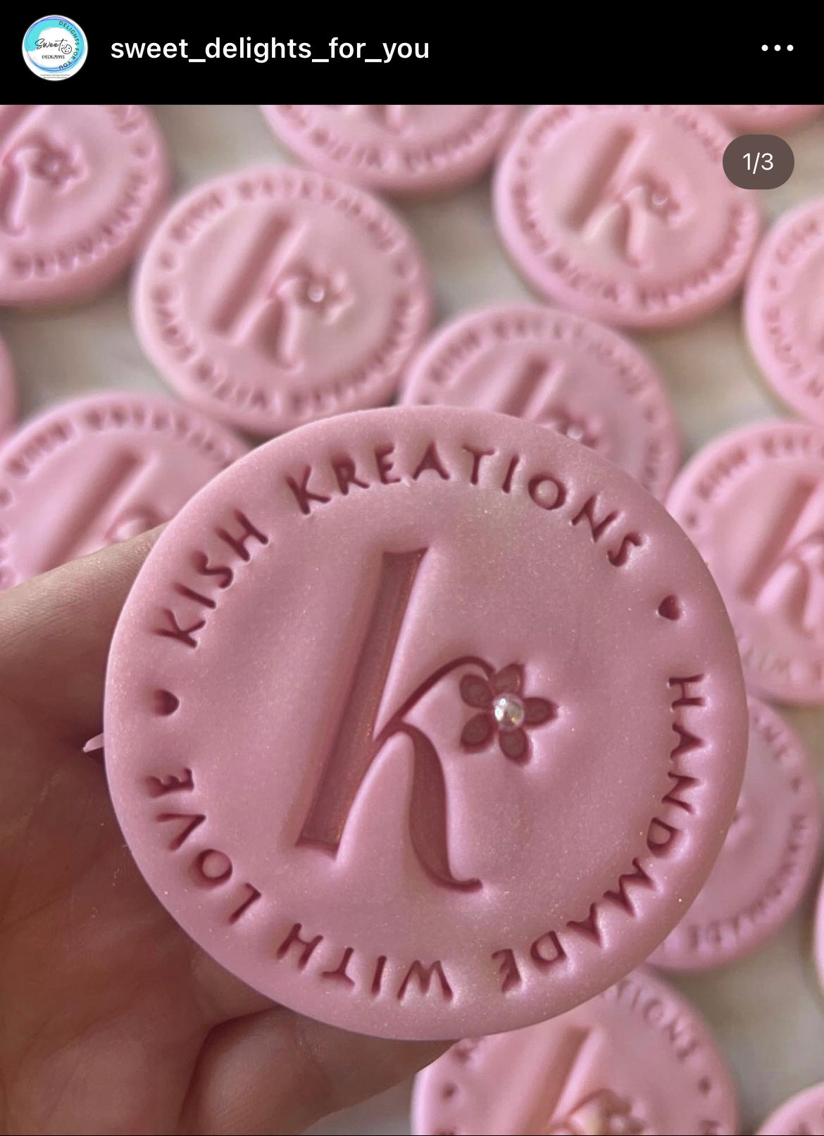 Custom Made embosser - logo, name – rissarosecookiecutter