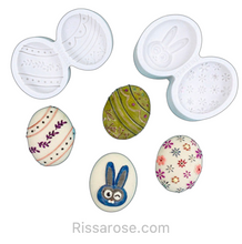Load image into Gallery viewer, Easter Egg Silicone Mould Rabbit flower bunny

