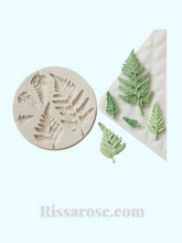 Load image into Gallery viewer, fern silicone cake mould floral fondant dinosaurs cake
