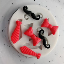 Load image into Gallery viewer, movember men mental health awareness cookie stamp moustache silicone mould
