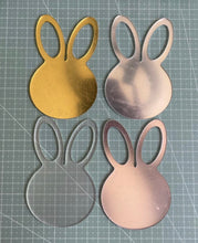 Load image into Gallery viewer, Acrylic blank tag full body bunny carrot Easter cookie box
