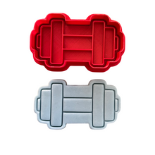 Load image into Gallery viewer, Gym Set Cookie Cutter Stamp Muscle Kettle Bell Dumbbell weight
