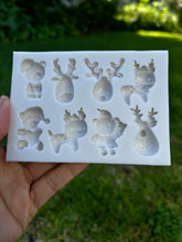 Load image into Gallery viewer, Rudolph reindeer Silicone Mould Christmas Santa Christmas Bear
