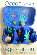 Load image into Gallery viewer, Multi colour egg cartons PYO cookie Easter Cookie Box Craft Material Half dozen
