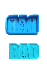 Load image into Gallery viewer, dad cookie cutter and debosser - father&#39;s day - finishing, bbq, family, and tradie bbq dad
