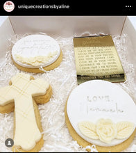 Load image into Gallery viewer, Will you be my Godmother Godfather Cookie Cutter Stamp Cross debosser
