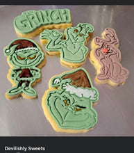Load image into Gallery viewer, The Grinch Cookie Cutter Stamp Heart Sign Christmas Hat Grinch The Grinch Sign Elf Grinch Dog
