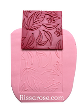 Load image into Gallery viewer, gum leaf texture debosser gumnut theme clay aussie theme raised stamp
