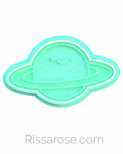 Load image into Gallery viewer, Cute Space Cookie Cutter Stamp UFO Satellite Sun Astronaut Saturn Earth Spaceship Alien

