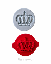 Load image into Gallery viewer, Queen Cookie Stamp HRH The Queen Crown Elizabeth II
