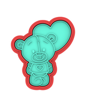 Load image into Gallery viewer, Valentines Day Cookie Cutter Stamp Teddy Bear Love Letter
