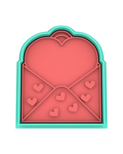 Load image into Gallery viewer, Valentines Day Cookie Cutter Stamp Teddy Bear Love Letter
